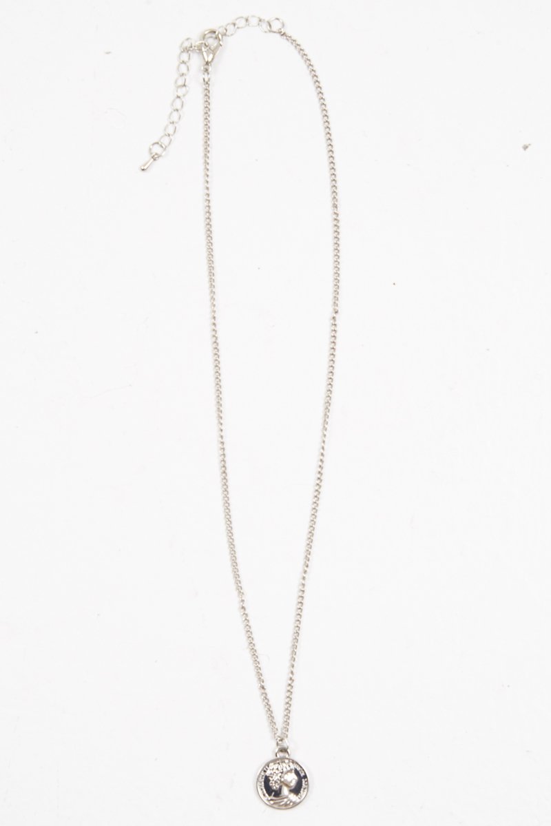 Silver Coin Chain Necklace - Deveah-Jewellery