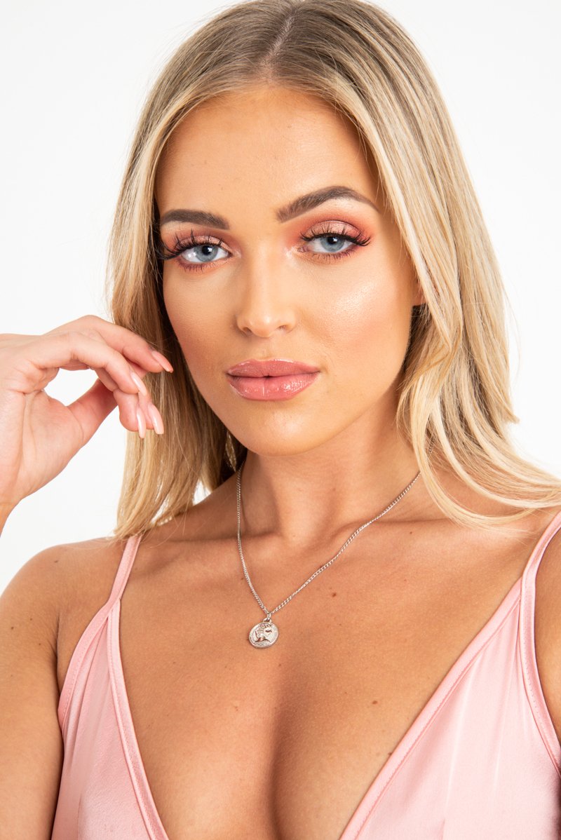 Silver Coin Chain Necklace - Deveah-Jewellery