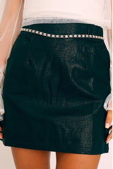 Silver Diamante Chain Belt - Lilu-Belts