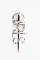 Silver Diamante Girls Slogan Hair Slide - Azelia-Hair