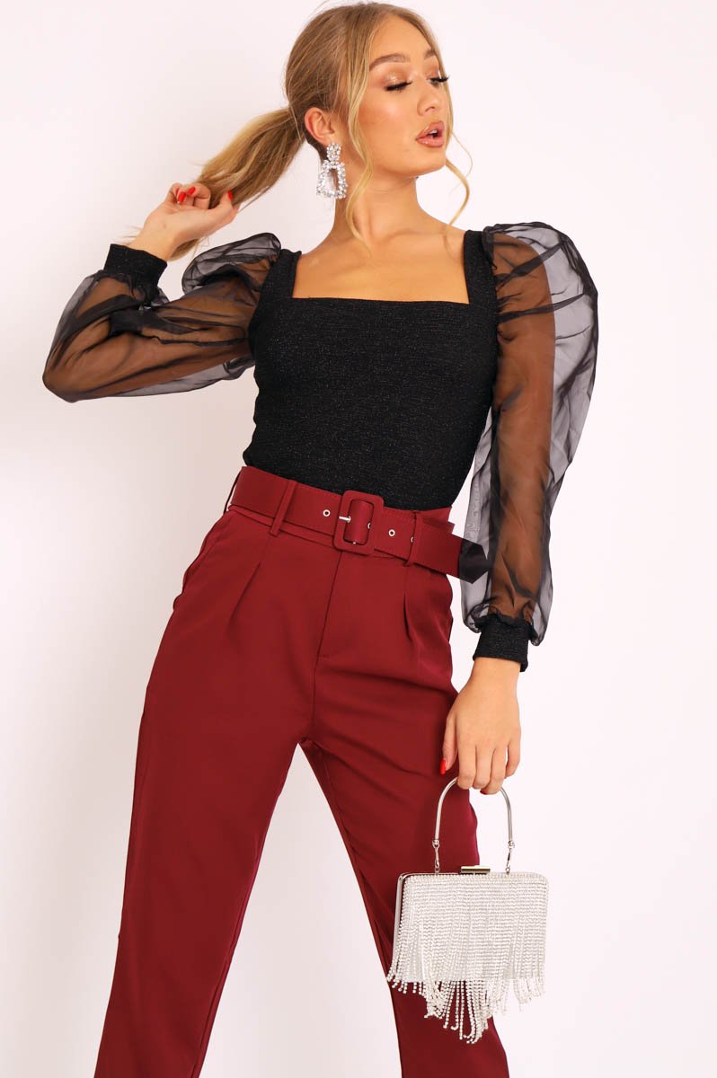 Silver Diamante Tassel Box Clutch - Geri-Bags