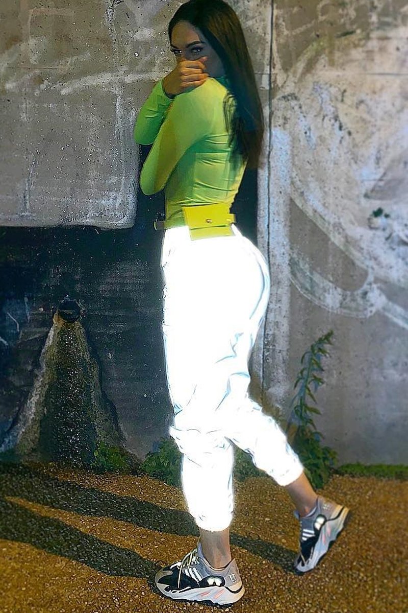 Silver Elasticated Jogger Style Trousers - Freddie-Trousers