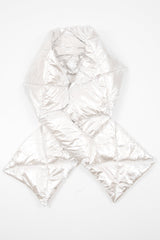 Silver Metallic Padded Scarf - Haizel-Scarf