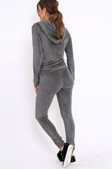 Silver Metallic Tracksuit - Sinead-Co-ords