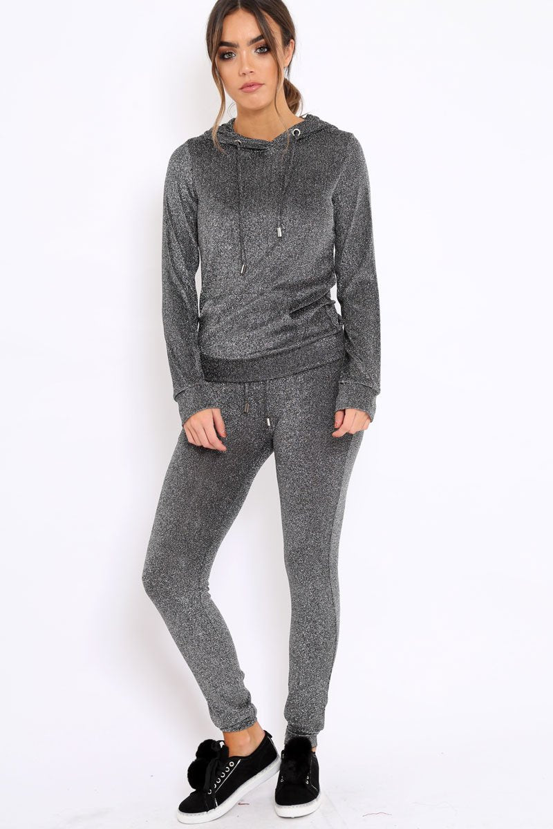 Silver Metallic Tracksuit - Sinead-Co-ords
