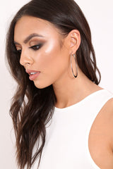 Silver Oval Drop Earrings - Kae-Jewellery