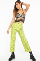 Silver Sequin Tassel Hem Bralet - Hatti-Bralets