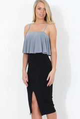 Silver Strappy Bodysuit - Letania-Bodysuits