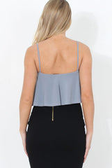 Silver Strappy Bodysuit - Letania-Bodysuits