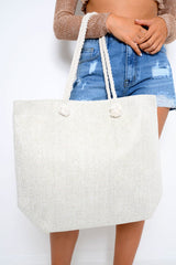 Silver Thread Beach Bag - Maeva-Bags