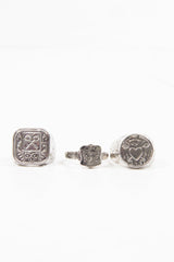 Silver Triple Pack Sovereign Rings - Deysi-Jewellery