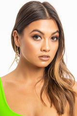 Snake Gold Metal Earrings - Inis-Jewellery