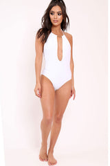 South Beach Swimsuit with Gold Collar-Swimsuits