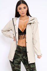 Stone Hooded Rain Jacket - Fox-Jackets