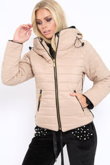 Stone Padded Coat - Zara-Coats