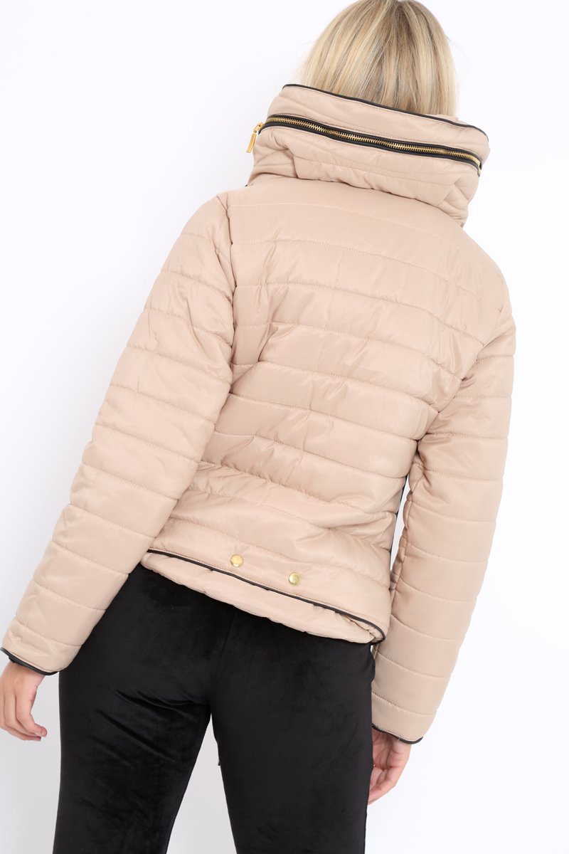 Stone Padded Coat - Zara-Coats