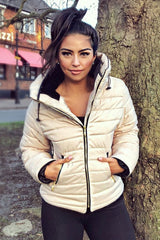 Stone Padded Coat - Zara-Coats