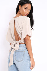 Stone Plunge Crop Top - Suzanne-Crop Tops