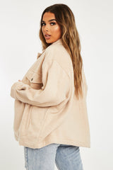 Stone Pocket Oversized Brushed Shacket - Caley-Shacket