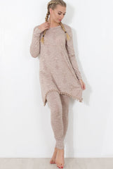 Stone Print Loungewear Set - Haylee-Loungewear
