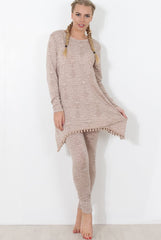 Stone Print Loungewear Set - Haylee-Loungewear