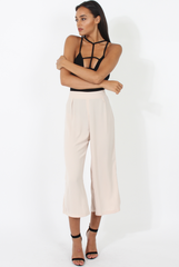 Stone Side Slit Culottes - Odette-Trousers