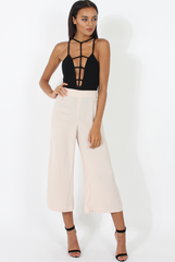 Stone Side Slit Culottes - Odette-Trousers