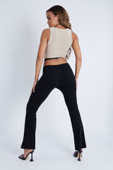Stone Slinky Crop Top - Jaira-Crop Tops