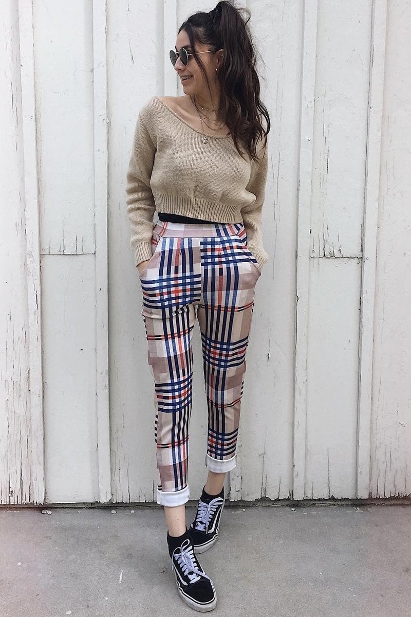 Stone V Neck Off Shoulder Knitted Cropped Jumper - Kirby-Crop Jumper