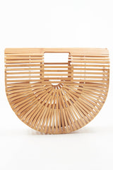 Tan Bamboo Beach Bag - Nahia-Bags