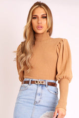 Tan Snake Chain Buckle Belt - Trula-Belts