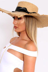 Tan Straw Beach Hat - Shantal-Hats