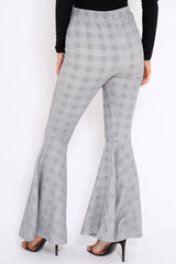 Tartan Extreme Flare Trousers - Robin-Trousers