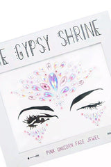 The Gypsy Shrine Pink Unicorn Face Jewels-Face