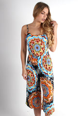 Theo Spiral Culotte Playsuit-Playsuits