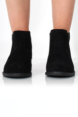 Thirza Black Suede Chelsea Boot-Boots