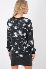Tie Dye Sequined Eagle Distressed Jumper - Zarah-Jumper