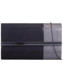 Two Tone Glitter Clutch - Kara-Bags
