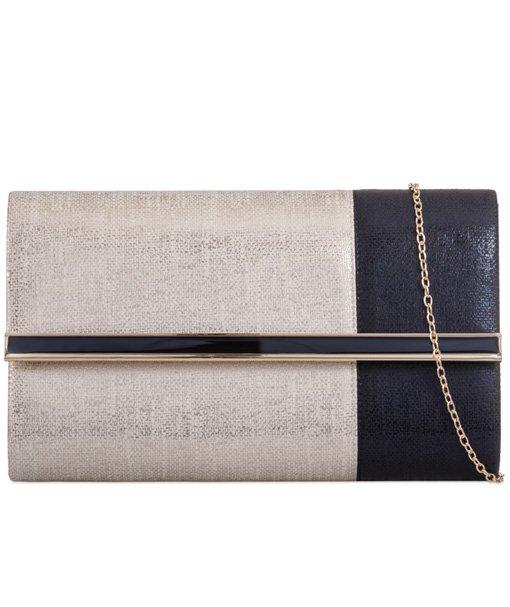 Two Tone Glitter Clutch - Kara-Bags