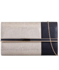 Two Tone Glitter Clutch - Kara-Bags