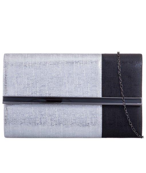 Two Tone Glitter Clutch - Kara-Bags