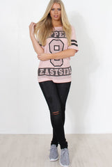 Vixon Nude Slogan Tshirt-Shirts