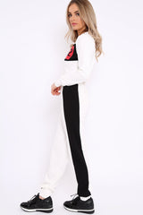 White And Black USA Side Stripe Tracksuit - Simmy-Co-ords
