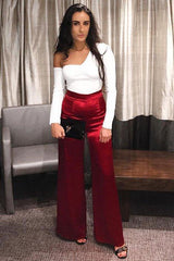 White Asymmetric Bodysuit - Carlina-Bodysuits