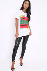 White Be You Slogan T-shirt - Jackie-Tops