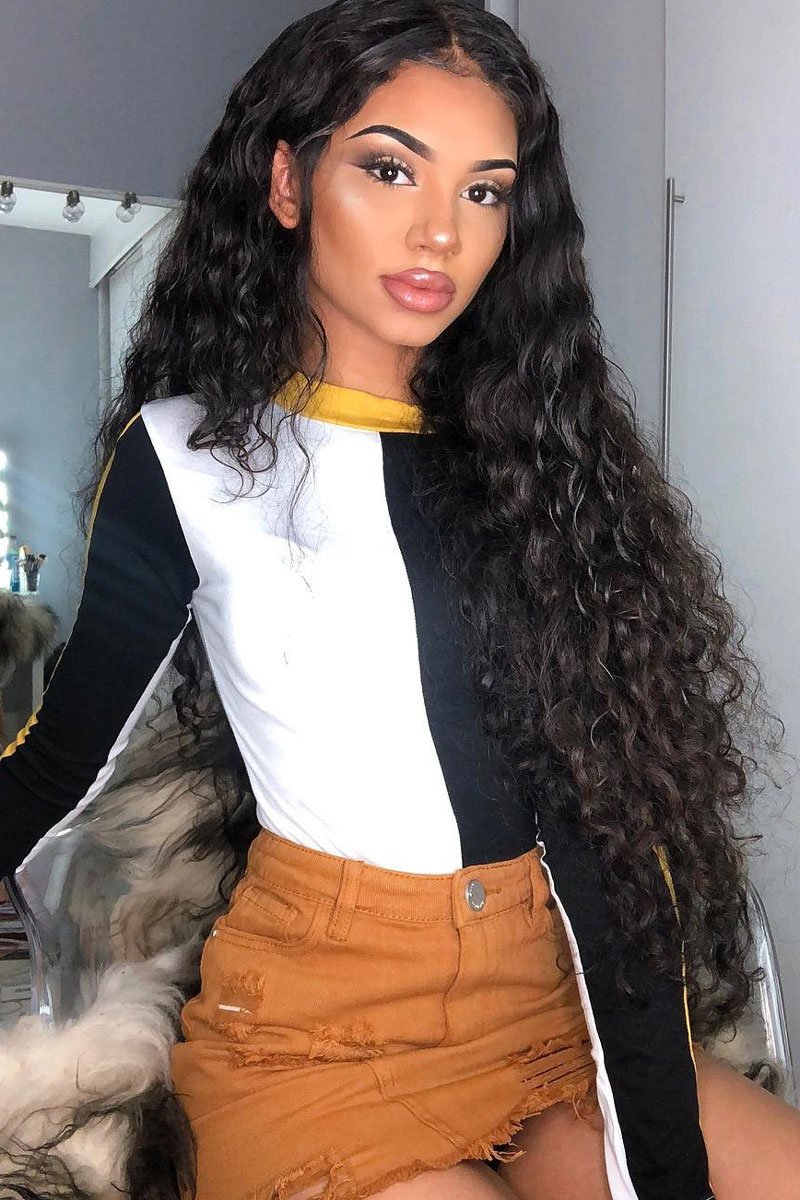 White Black and Mustard Contrast Long Sleeved Bodysuit - Lareen-Bodysuits