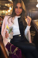 White Black and Nude Contrast Long Sleeved Bodysuit - Lareen-Bodysuits