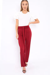 White Bodysuit Frill Arms - Janeva-Bodysuits