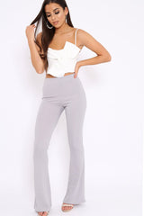 White Bow Extreme Crop Top - Rossi-Tops