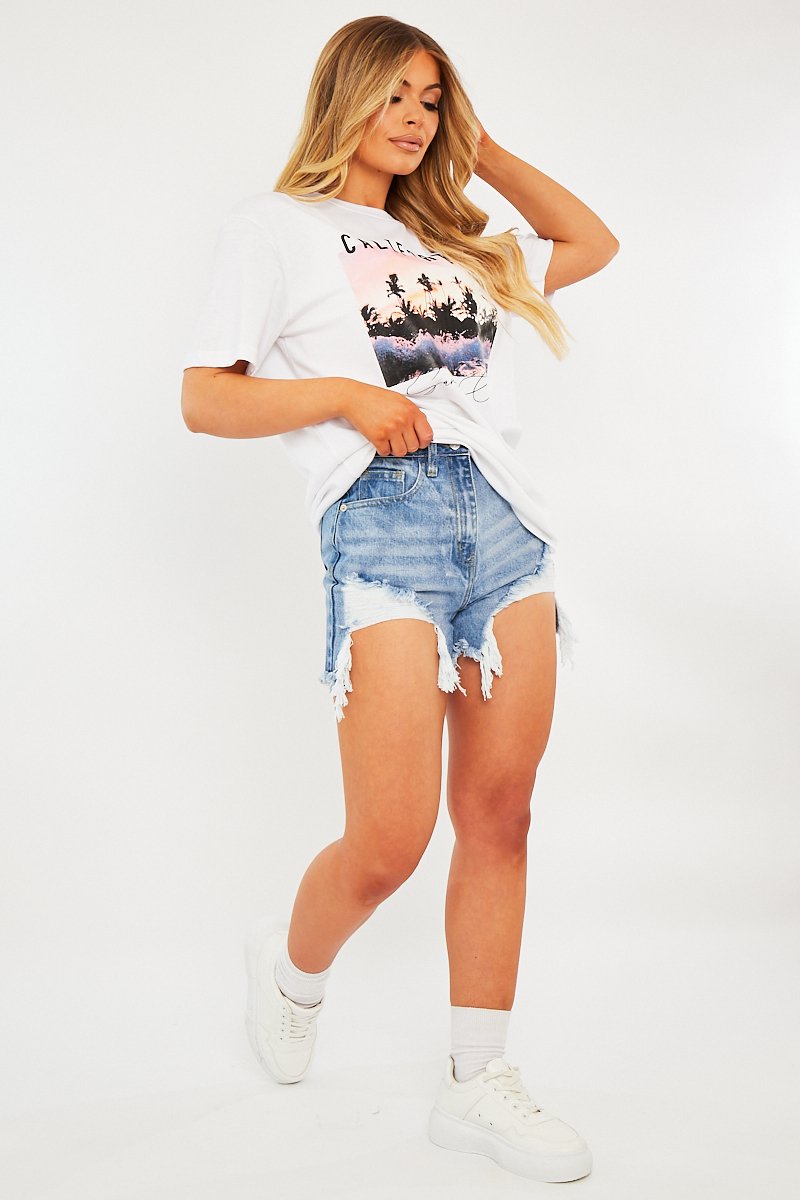 White California Graphic T-shirt - Jamea-T-shirt